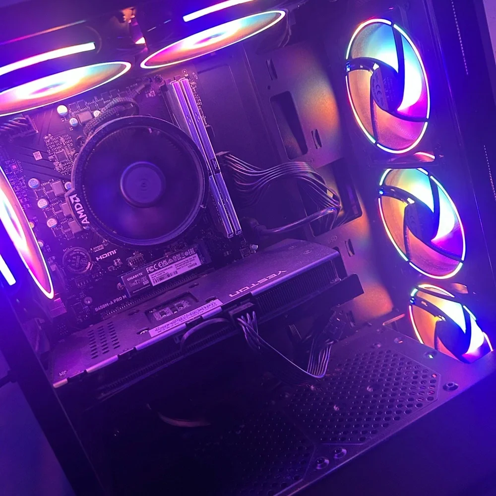 RGB Gaming PC Case with LED Fans
